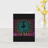 Carte Irish Dance Retro Dancer Gift  (Fleur jaune)