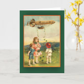 Carte Irish Dirigible St. Patrick's Day Cards (Fleur jaune)