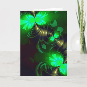 Carte Irish Goblin - Rubans Emerald et Gold