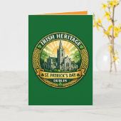 Carte Irish Heritage - Dublin (Fleur jaune)