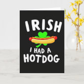 Carte Irish I Had A Hotdog Card (Fleur jaune)