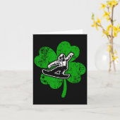Carte Irish Leaf Snowboard Saint-Patrick Jour Vert Gi (Fleur jaune)