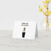 Carte Irish Leprechaun Bier Dive - Drôle Drôle Stout Car (Fleur jaune)