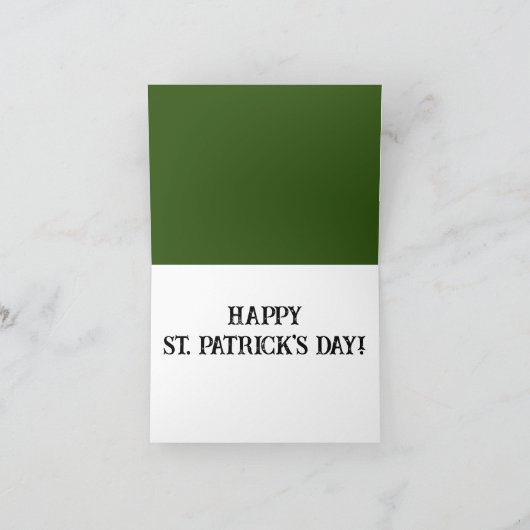 Carte Irish Leprechaun Bier Dive - Drôle Drôle Stout Car (Intérieur)