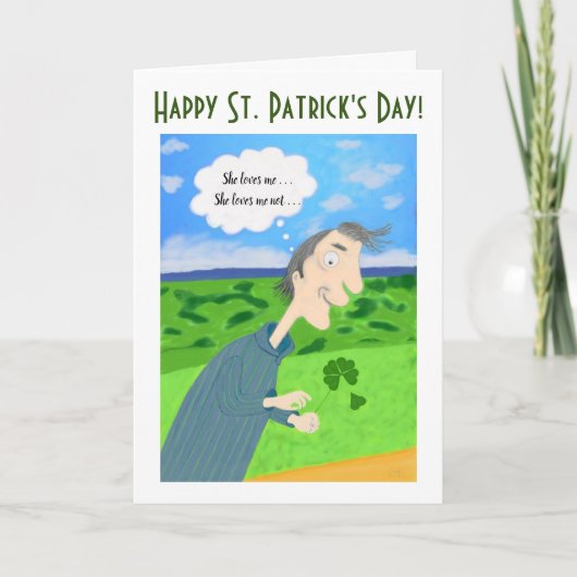 Carte Irish Luck St. Patrick's Day Greeting Card (Devant)