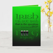 Carte Irish or not Irish Original St Patrick's Day GrVGC (Fleur jaune)