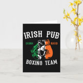Carte Irish Pub Boxing Team (Fleur jaune)