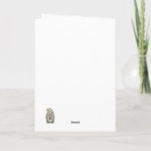 Carte Irish Shamrock pattern note card  (Dos)