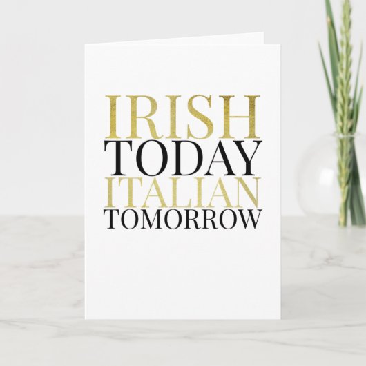 Carte Irish St Patrick's Day Cadeaux Friends (Devant)