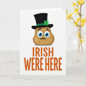 Carte Irish Were Here Potato Card (Fleur jaune)