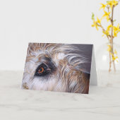 Carte Irish Wolfhound (Fleur jaune)