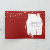 Carte Irish Wolfhound Tangled In Holiday Lights (Intérieur)