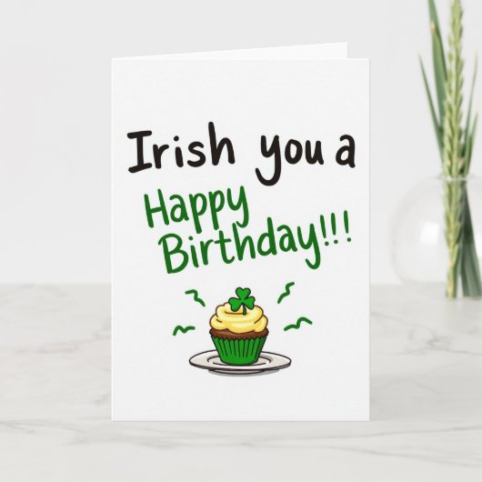 Carte Irish You Happy Birthday Card (Devant)
