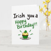 Carte Irish You Happy Birthday Card (Fleur jaune)