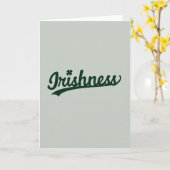 Carte Irishness Shamrock Green Card (Fleur jaune)