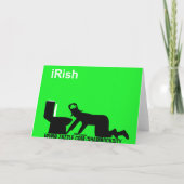 Carte Irlandais drôle (Dos)