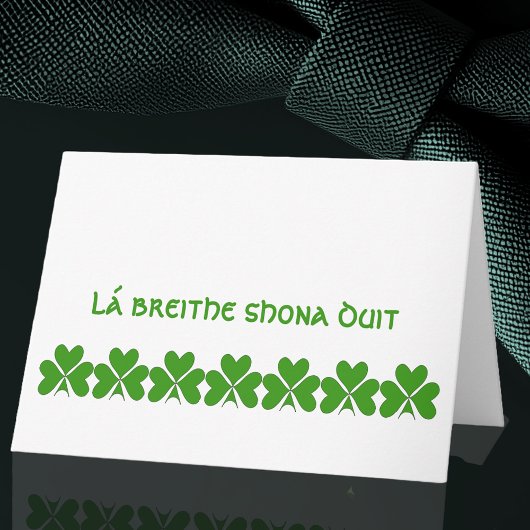 Carte Irlandais Joyeux Anniversaire