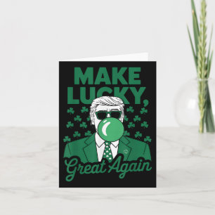 Carte Irlandais Trump Funny St Patricks Day Faire Lucky 
