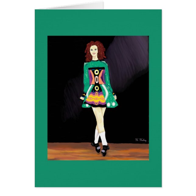 Carte irlandaise 2 de danseur (Devant)