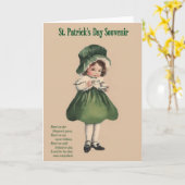 Carte irlandaise de thé du jour victorien de St (Fleur jaune)