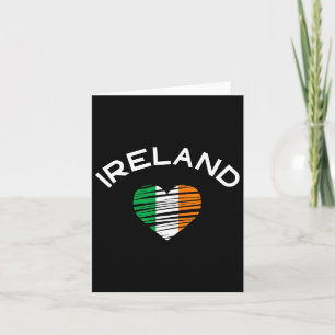 Carte Irlande Cœur St Patricks Drapeau Irlandais Fier Ra