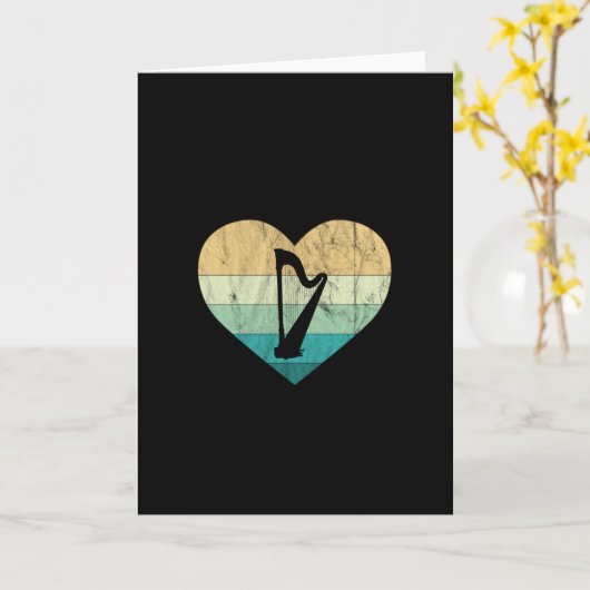 Carte Irlande - I Love Irish Harp (Fleur jaune)