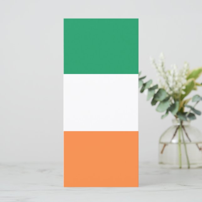 Carte Irlande National Flag, standard irlandais, bannièr (Debout devant)