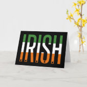Carte Irlande Saint-Patrick Drapeau Irlande Trèfle Chanc (Fleur jaune)