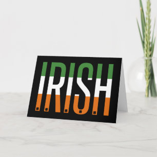 Carte Irlande Saint-Patrick Drapeau Irlande Trèfle Chanc