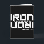 Carte Iron Aiguise Fer Proverbes 27_17 Verset Biblique C<br><div class="desc">Iron Aiguise Fer Proverbes 27_17 Verset Biblique Chrétien</div>
