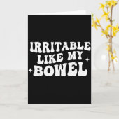 Carte Irritable comme mon intestin (Fleur jaune)