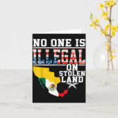 Carte Is Illegal On Stolen Land Native Americans (Fleur jaune)