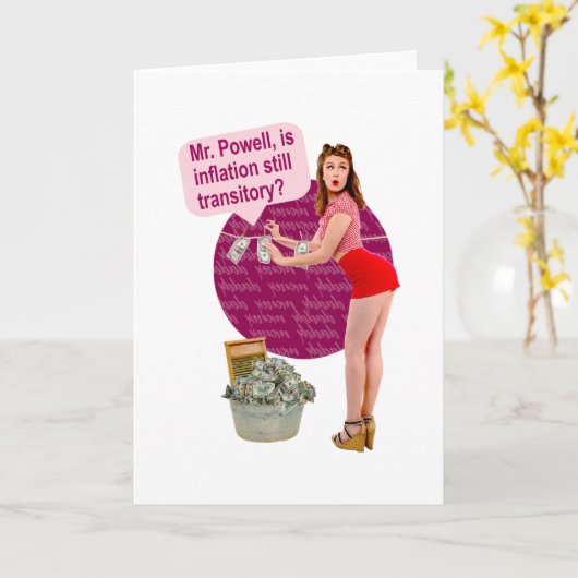 Carte Is Inflation still transitory, Mr. Powell? (Fleur jaune)