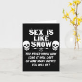 Carte Is Like Snow You Never Know How Long It Will Last  (Fleur jaune)