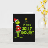 Carte Is This Jolly Enough Funny Christmas Tree Lights H (Fleur jaune)