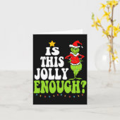 Carte Is This Jolly Enough Merry Christmas Tree Lights F (Fleur jaune)