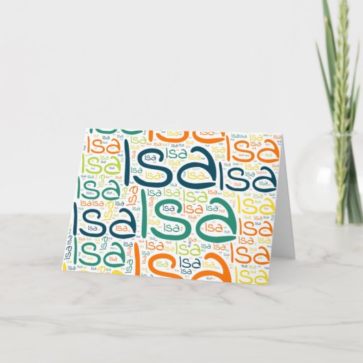 Carte Isa (Devant)