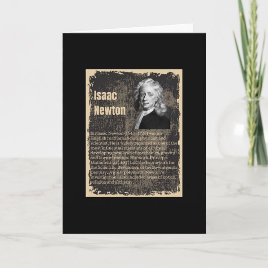Carte Isaac Newton (Devant)