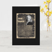 Carte Isaac Newton (Fleur jaune)