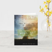 Carte Isaiah 43:2 Inspirational notecard (Fleur jaune)