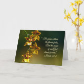 Carte Isaïe 40:8 Inspirationnel (Fleur jaune)