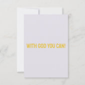 Carte Isaïe 54:13 KJV Bible Écriture Pic Salutation (Dos)