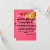 Carte Isaïe 65:16 KJV Bible Écriture Pic Salutation (Devant/Arrière en situation)