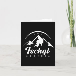 Carte Ischgl Autriche Station de ski Ski Snowboard Souv