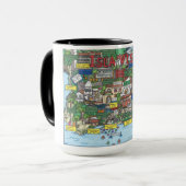 Carte Isla Vista Café Mug (Devant gauche)