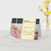 Carte Islam Aqiqah birth congratulation muslim baby card (Fleur jaune)