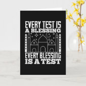 Carte Islam - Chaque Test Est Une Bénédiction (Fleur jaune)