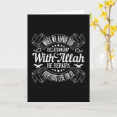 Carte Islam - Réparez Votre Relation Avec Allah (Fleur jaune)