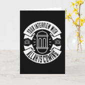 Carte Islam - Votre Interview Avec Allah Arrive (Fleur jaune)