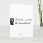 Carte islamique de calligraphie arabe bleue de (Dos)